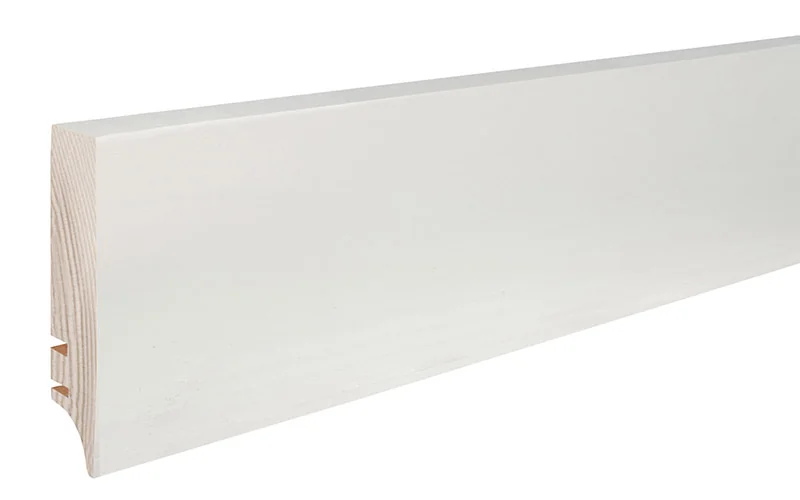 PARCHET | Lemn, SPC și Hibrid - Plintă lemn Barlinek PW7C albă 70mm – furnir stejar lac alb