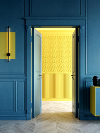 PANOURI DECORATIVE 3D DUROPOLIMER - Profile decorative 3D W130 CHEVRON