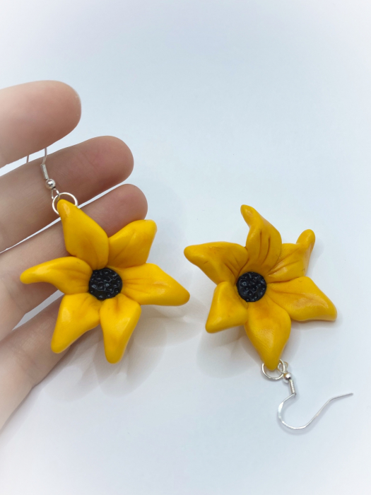Set de bijuterii handmade cu floarea soarelui [7]