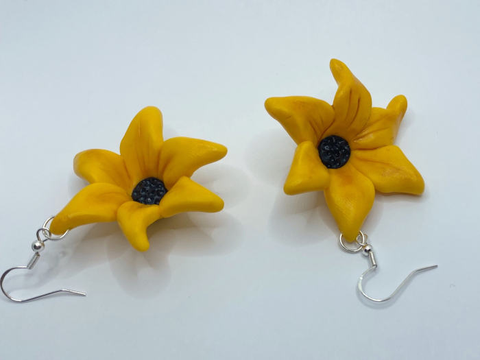 Set de bijuterii handmade cu floarea soarelui [6]