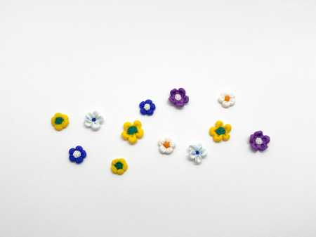 Cercei mici cu flori fimo [7]