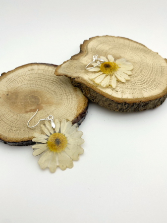 Cercei handmade din flori de primavara [2]