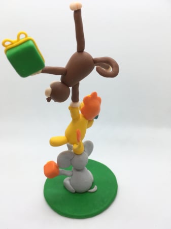Figurina de tort cu animale - 3 ani - handmade [6]