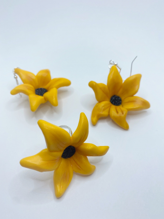 Set de bijuterii handmade cu floarea soarelui [2]