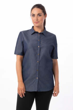 Camasi dama horeca - camasa ospatar dama denim