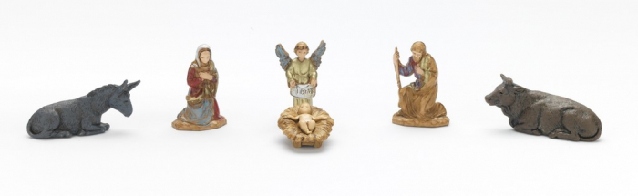 Set 3 figurine Isus, Maria, Iosif, Gloria, animale 3.5 cm [1]