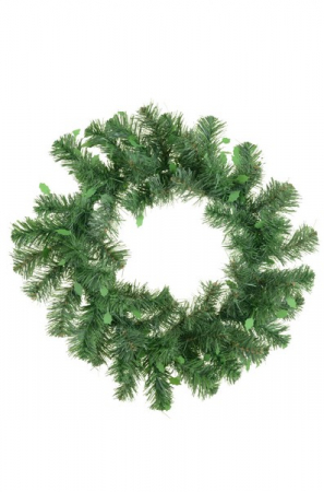 Coronita de Craciun cu frunze 35 cm verde [0]