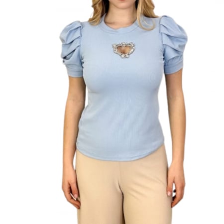 Casual outfit - Bluza detaliu inimioara