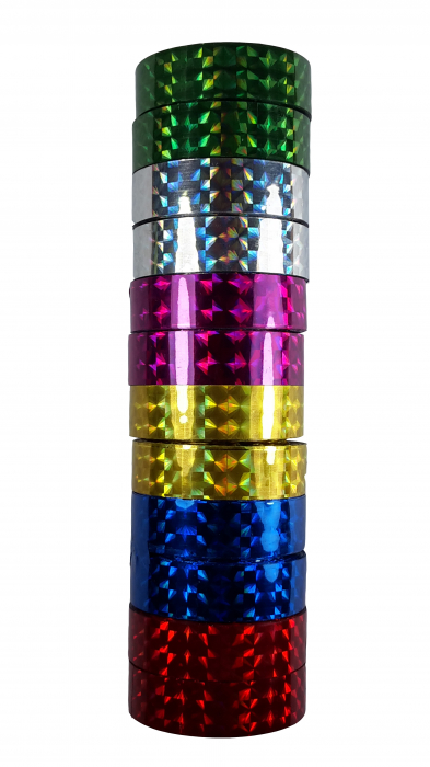 Banda adeziva 12 mm x 10 m Metalizata [5]