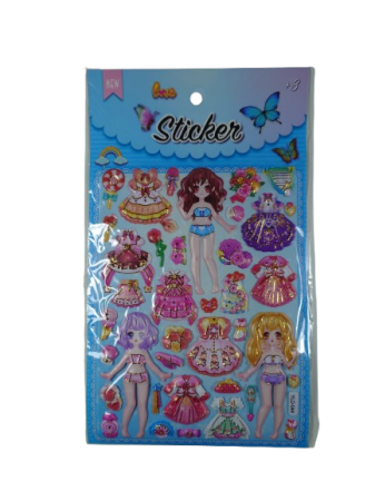 Articole creatii si abilitati practice - Abtibild figurine gumate set