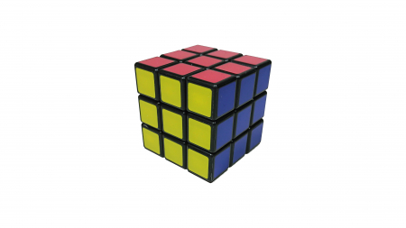 Jocuri si jucarii - Cubul Rubik, 3x3 randuri, 6 fete colorate, 5.5 cm, joc interactiv