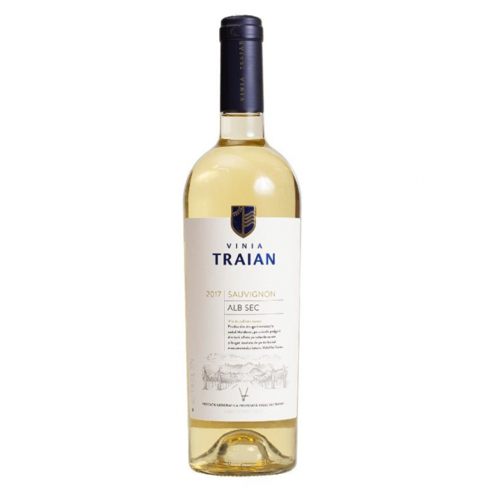 Vin alb sec Sauvignon, Vinia Traian 0,75l [1]
