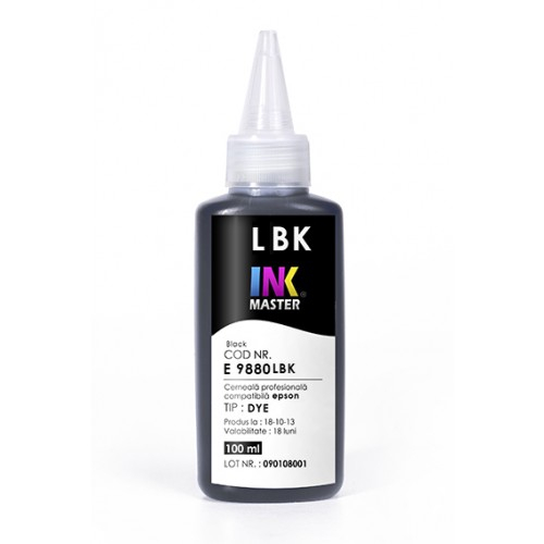 Cerneala profesionala Inkmaster compatibila Epson - DYE, Light Black, E9880LBK [1]