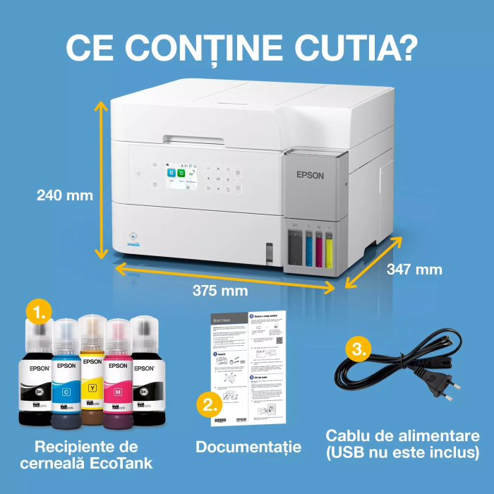 EcoTank L6376 - Multifuncțional A4 cu Wi-Fi și imprimantă cu rezervor de cerneală AirPrint cu ADF, funcții de imprimare față-verso, scanare și copiere (Inlocuieste imprimanta L6276) [8]