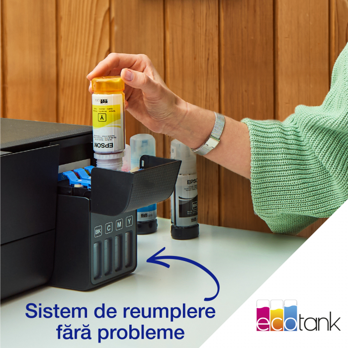 Imprimanta A4 inkjet Epson L1270 cu Wifi (cartuse de mare capacitate - CISS din fabrica) # [5]