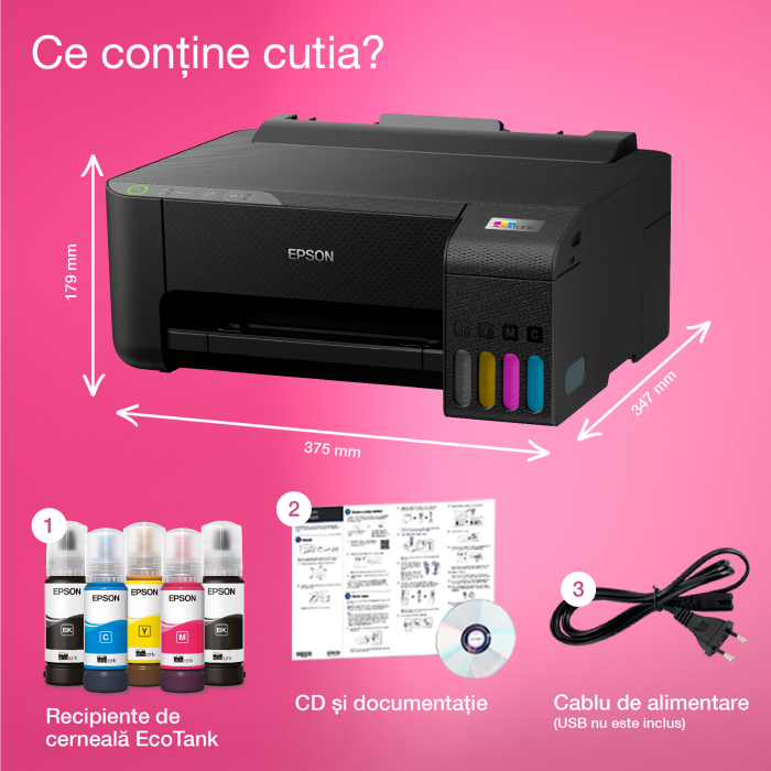 Imprimanta A4 inkjet Epson L1250 cu Wifi (cartuse de mare capacitate - CISS din fabrica) [9]