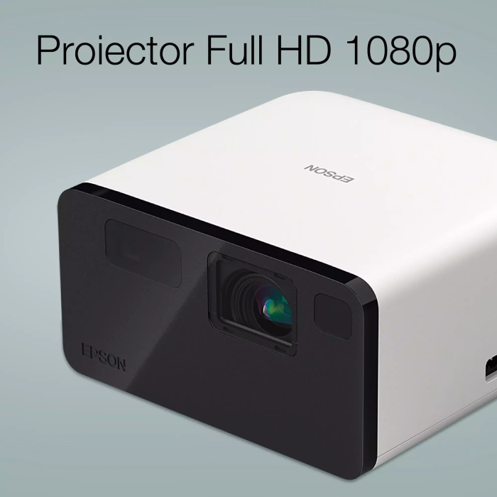 Videoproiector Epson EF-21W, mini proiector laser, 1.000 lumeni, ecran de până la 150 inci, Google TV™ și difuzor Bluetooth, portabil [3]