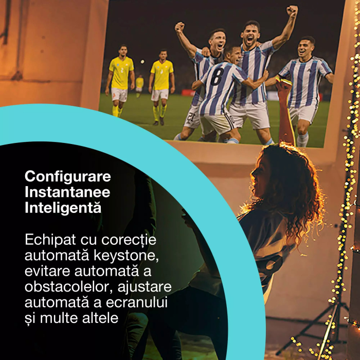 Videoproiector  Epson Lifestudio Pop Plus EF-62B, proiector inteligent portabil, Sound by Bose, Google TV, 4K Pro UHD, utilizare în interior/exterior, garanție de 5 ani* [6]