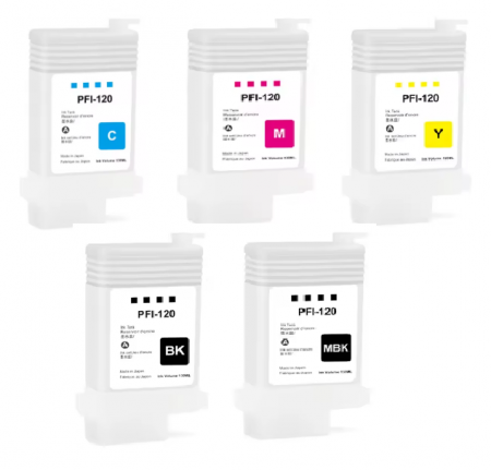 PLOTERE - Cartuse Refill Canon PFI-120 (5 cartuse) - Canon TM200 TM205 TM300 TM305 200 205 300 305