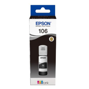PIGMENT - Cerneala originala Epson 106 Black (C13T00R340) - imprimanta Epson L7160 / L7180