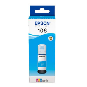 CERNEALA - Cerneala originala Epson 106 Cyan (C13T00R240) - imprimanta Epson L7160 / L7180