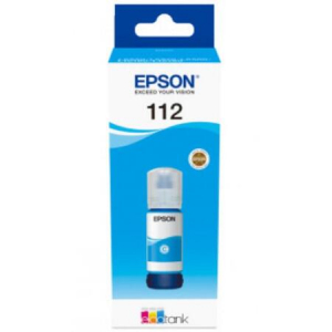 Cerneala originala Epson 112 EcoTank/ITS C13T06C24A cyan - imprimante Epson L6460, L6490, L6550, L6570, L6580, L11160, L15150, L15160, L15180