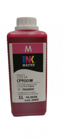 PLOTERE - Cerneala PIGMENT compatibila Canon, MAGENTA, CP900M, 1 LITRU, iPF 6300, 6300s, 6350, 6400, 6400s, 6450, 8300, 8300s, 8400, 8400s, 8400se, 9400, 9400s, TM200, TM300, TM305 - Copie