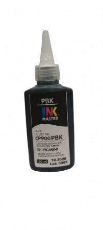 PLOTERE - Cerneala PIGMENT compatibila Canon, Photo Black, CP900PBK, 100 ML, iPF 6300, 6300s, 6350, 6400, 6400s, 6450, 8300, 8300s, 8400, 8400s, 8400se, 9400, 9400s, TM200, TM300, TM305 - Copie