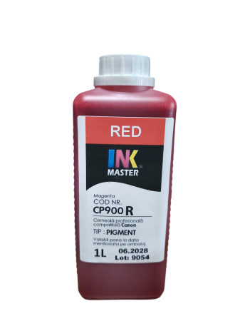 PLOTERE - Cerneala PIGMENT compatibila Canon, RED, CP900R, 1000 ML, iPF 6300, 6300s, 6350, 6400, 6400s, 6450, 8300, 8300s, 8400, 8400s, 8400se, 9400, 9400s, TM200, TM300, TM305