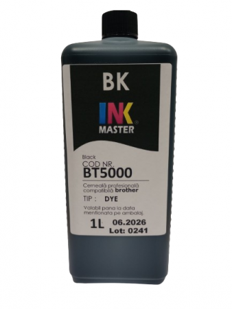 BROTHER - Cerneala profesionala Inkmaster compatibila Brother - DYE, Black, BT5000BK - LITRU