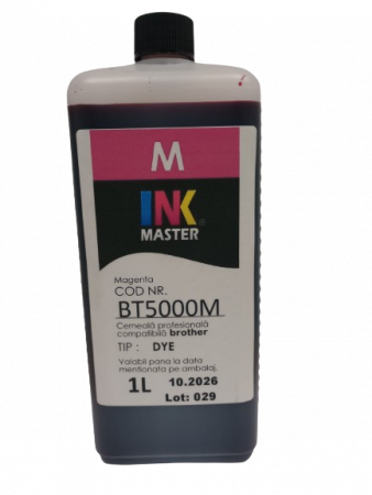 BROTHER - Cerneala profesionala Inkmaster compatibila Brother - DYE, Magenta, BT5000M - LITRU