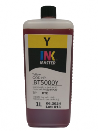 BROTHER - Cerneala profesionala Inkmaster compatibila Brother - DYE, Yellow, BT5000Y - LITRU