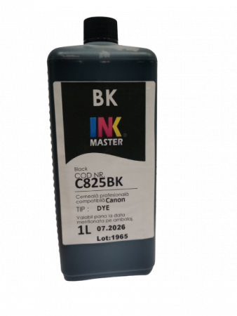 CANON - Cerneala profesionala Inkmaster compatibila Canon - DYE, BLACK, C825BK - LITRU