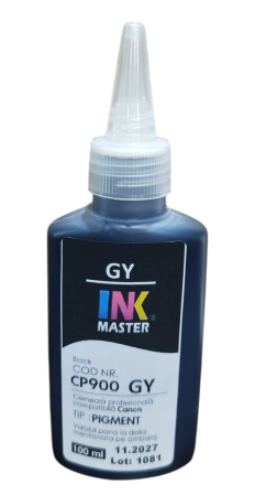 PLOTERE - Cerneala profesionala Inkmaster compatibila Canon - PIGMENT, Gray, CP900GY, 100 ml