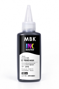 PLOTERE - Cerneala profesionala Inkmaster compatibila Epson - DYE, Matte Black, E9880MBK