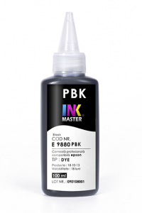 PLOTERE - Cerneala profesionala Inkmaster compatibila Epson - DYE, Photo Black, E9880PBK