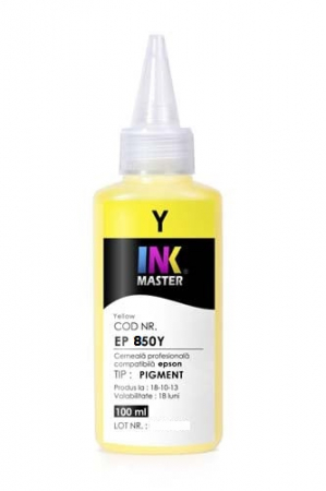 PIGMENT - Cerneala profesionala Inkmaster compatibila Epson - PIGMENT, Galben, EP850Y