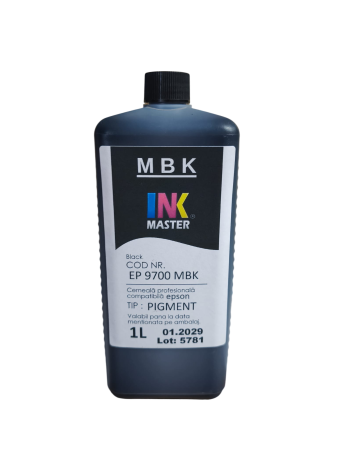 EPSON - Cerneala profesionala Inkmaster compatibila Epson - PIGMENT, Matte Black, EP9700MBK, T3000, T3200, T5000, T5200, T7000, T7200, 9700, 7700