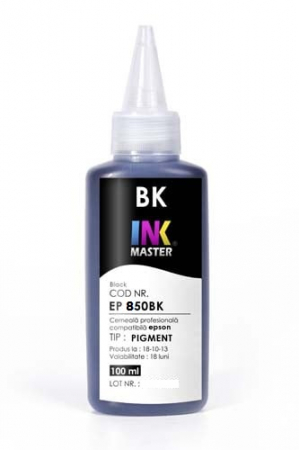 CERNEALA - Cerneala profesionala Inkmaster compatibila Epson - PIGMENT, Negru, EP850BK