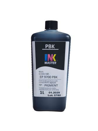 EPSON - Cerneala profesionala Inkmaster compatibila Epson - PIGMENT, Photo Black, EP9700PBK, T3000, T3200, T5000, T5200, T7000, T7200, 9700, 7700
