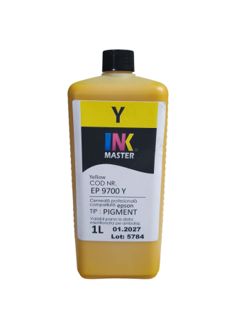 EPSON - Cerneala profesionala Inkmaster compatibila Epson - PIGMENT, Yellow, EP9700Y, T3000, T3200, T5000, T5200, T7000, T7200, 9700, 7700