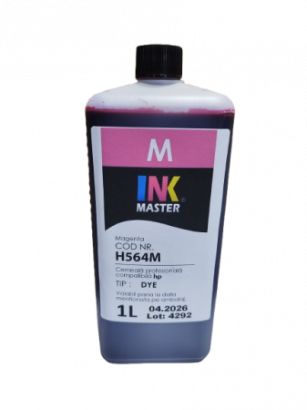 HP - Cerneala profesionala Inkmaster compatibila HP - DYE, Magenta, H564M - Litru