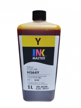 HP - Cerneala profesionala Inkmaster compatibila HP - DYE, Yellow, H564Y - Litru