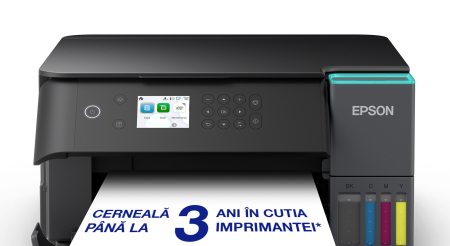 PENTRU ACASA - EcoTank L6360 - Multifuncțional A4 cu Wi-Fi și imprimantă cu rezervor de cerneală AirPrint, funcții de scanare, copiere și imprimare față-verso. (Inlocuieste imprimanta L6260)