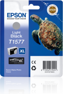 Consumabile - Epson T1577 - Cartus Light Black pentru imprimanta Epson R3000