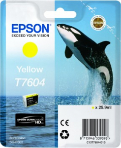 Cartuse originale - Epson T7604 - Cartus Yellow pentru imprimanta Epson SureColor SC-P600