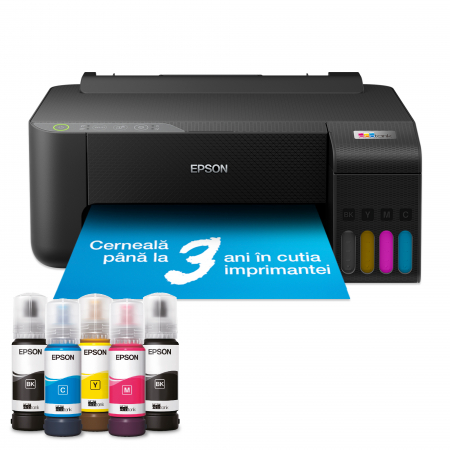 Imprimante - Imprimanta A4 inkjet Epson L1270 cu Wifi (cartuse de mare capacitate - CISS din fabrica) #