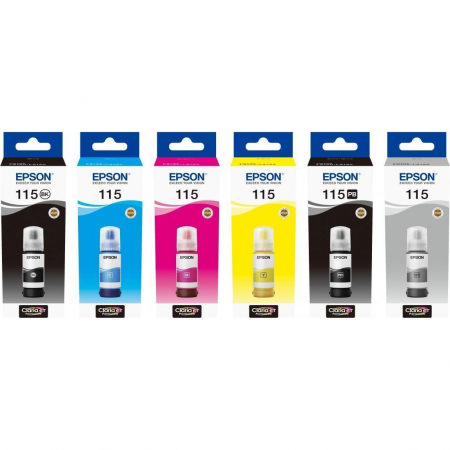 Set Cerneala originala Epson 115 - imprimanta Epson L8160 / L8180