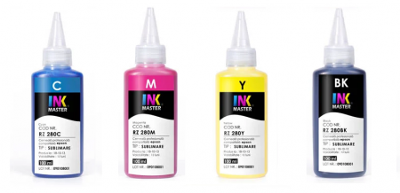 SUBLIMARE - Set cerneala profesionala Inkmaster compatibila Epson - SUBLIMARE, RZ280 - 4 culori (CMYK)