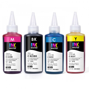 CANON - Set Cerneala profesionala Inkmaster compatibila imprmante Canon cu 4 culori - DYE C825
